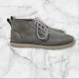 UGG Neumel Suede Low Chukka Men's Ankle Boots Size 11 Gray‎ 1020369